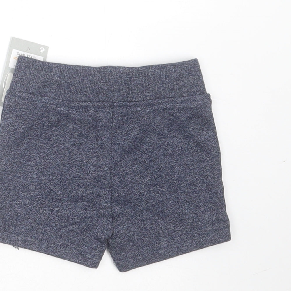 Primark Baby Blue Polyester Cropped Trousers Size 0-3 Months Drawstring - shorts