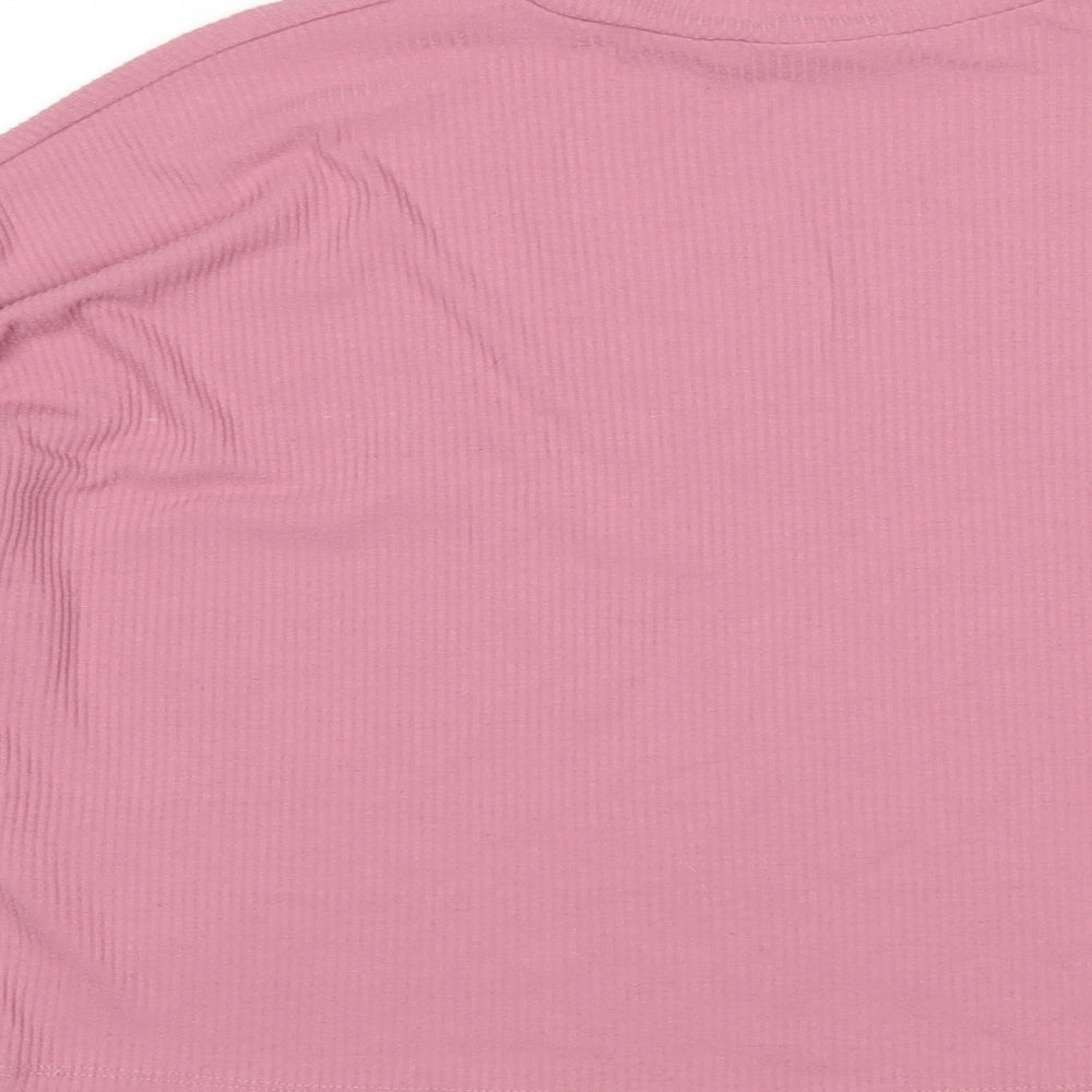 Red Herring Womens Pink Mock Neck Polyester Pullover Jumper Size 8