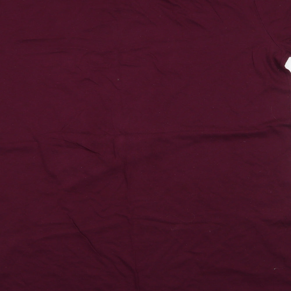 Primark Mens Purple Cotton T-Shirt Size L Crew Neck - Harry Potter