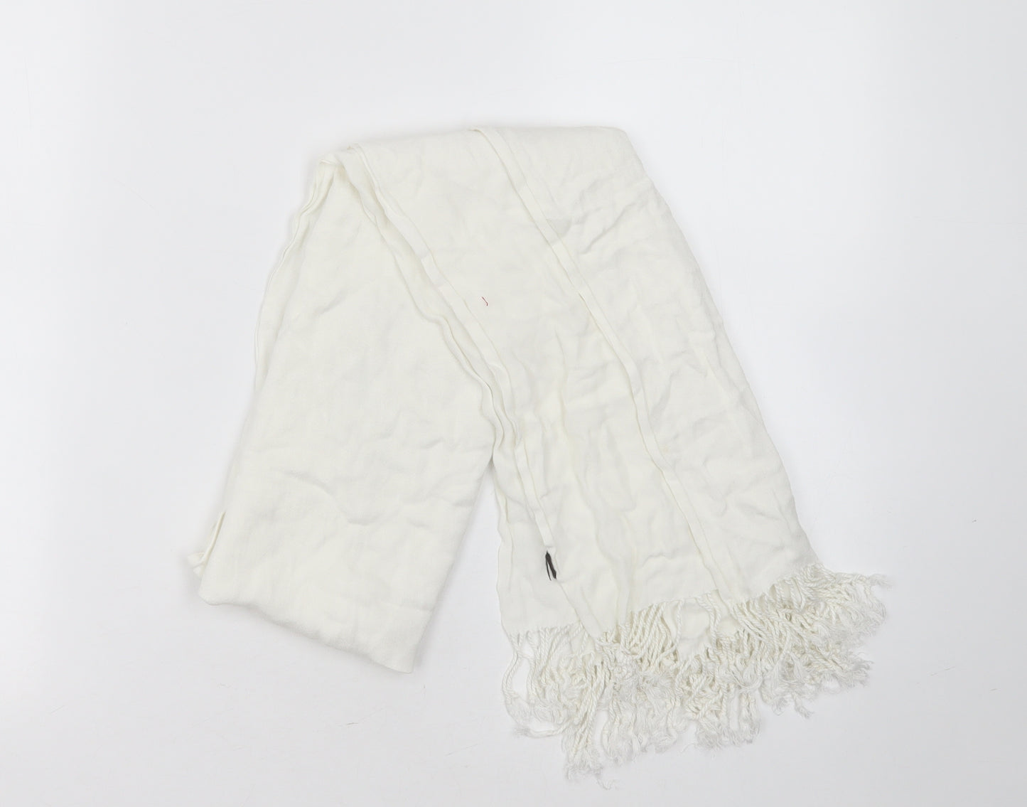 Preworn Womens White Polyester Shawl/Wrap