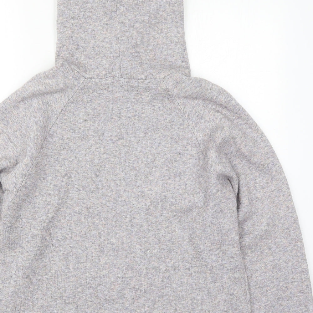 NEXT Womens Grey Viscose Pullover Hoodie Size M Pullover