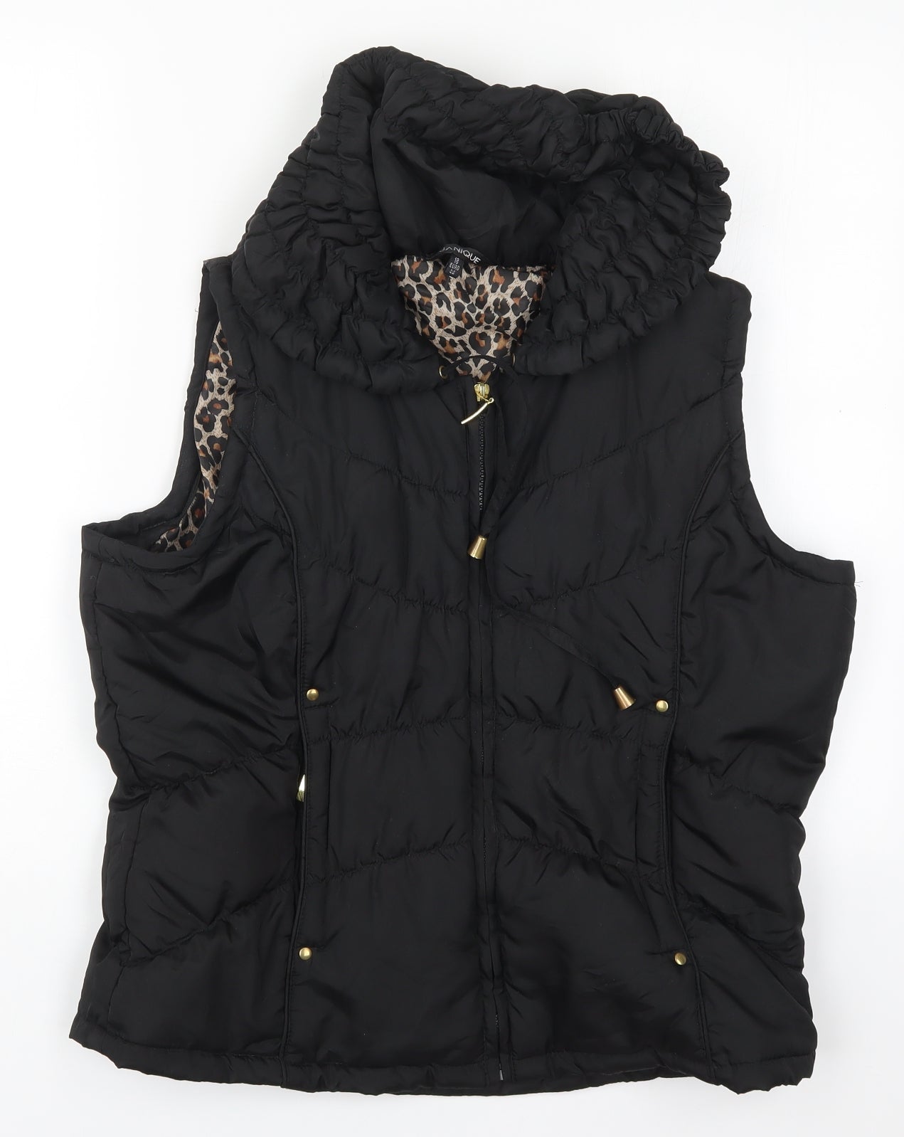 Long Tall Black Fur Gilet Size 18 Black Fur Jacket Size 18 EVANS