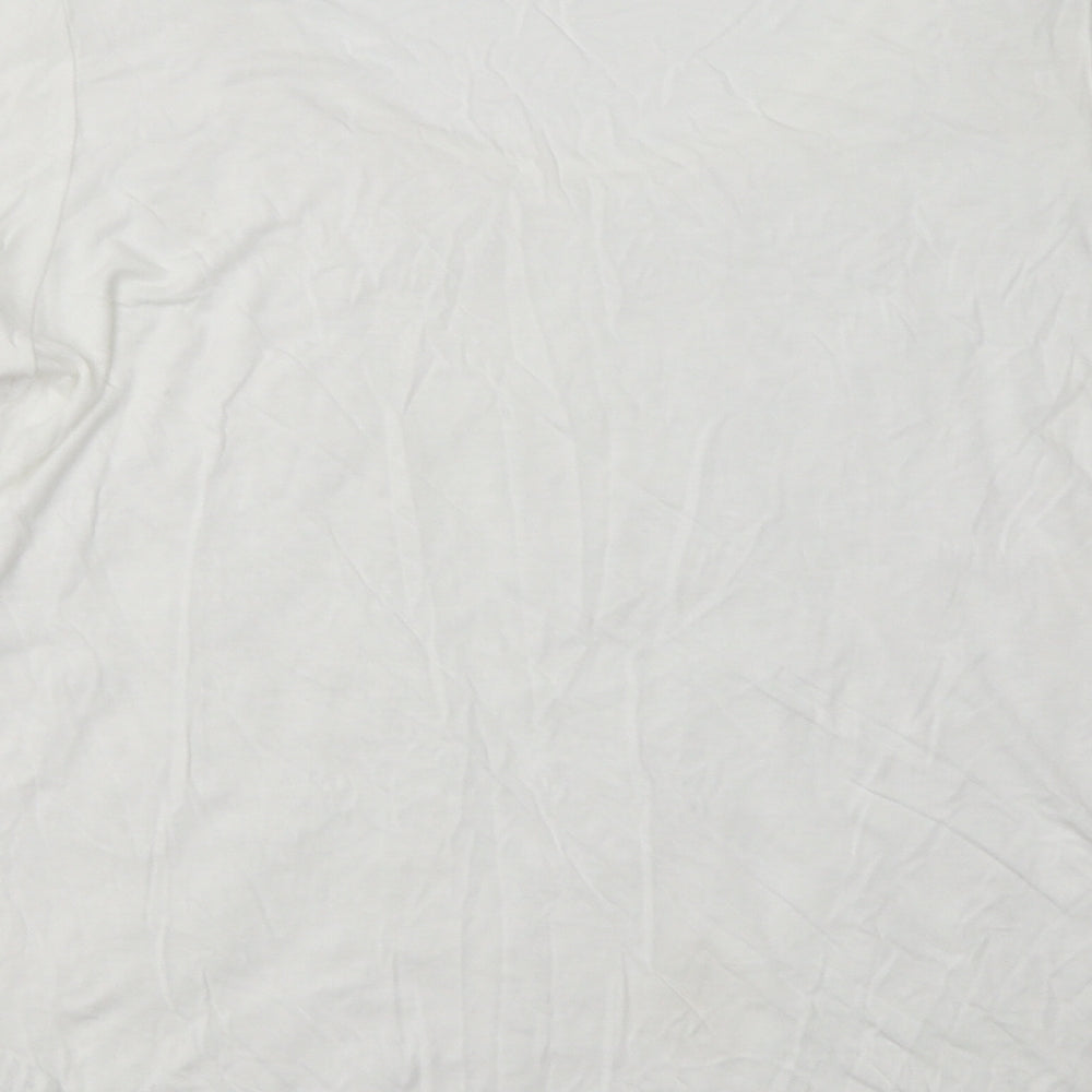 Marks and Spencer Womens White Floral Viscose Pullover Sweatshirt Size 16 Pullover