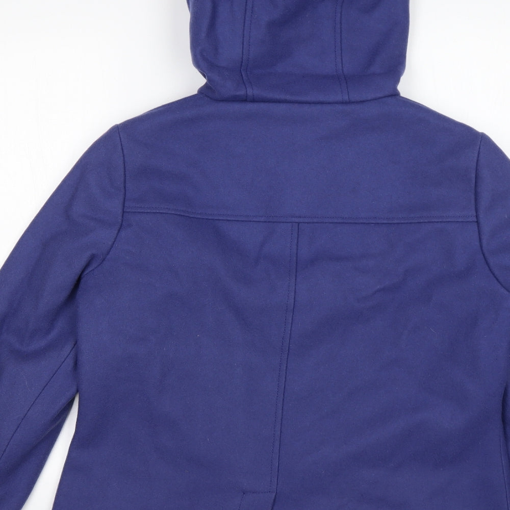 Maine Womens Purple Overcoat Coat Size 12