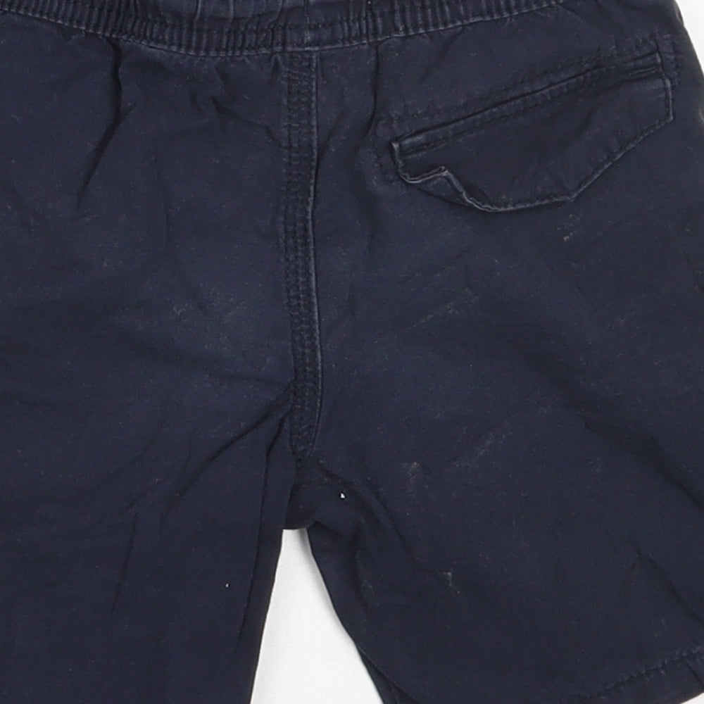 Primark Boys Blue Cotton Bermuda Shorts Size 3-4 Years Regular