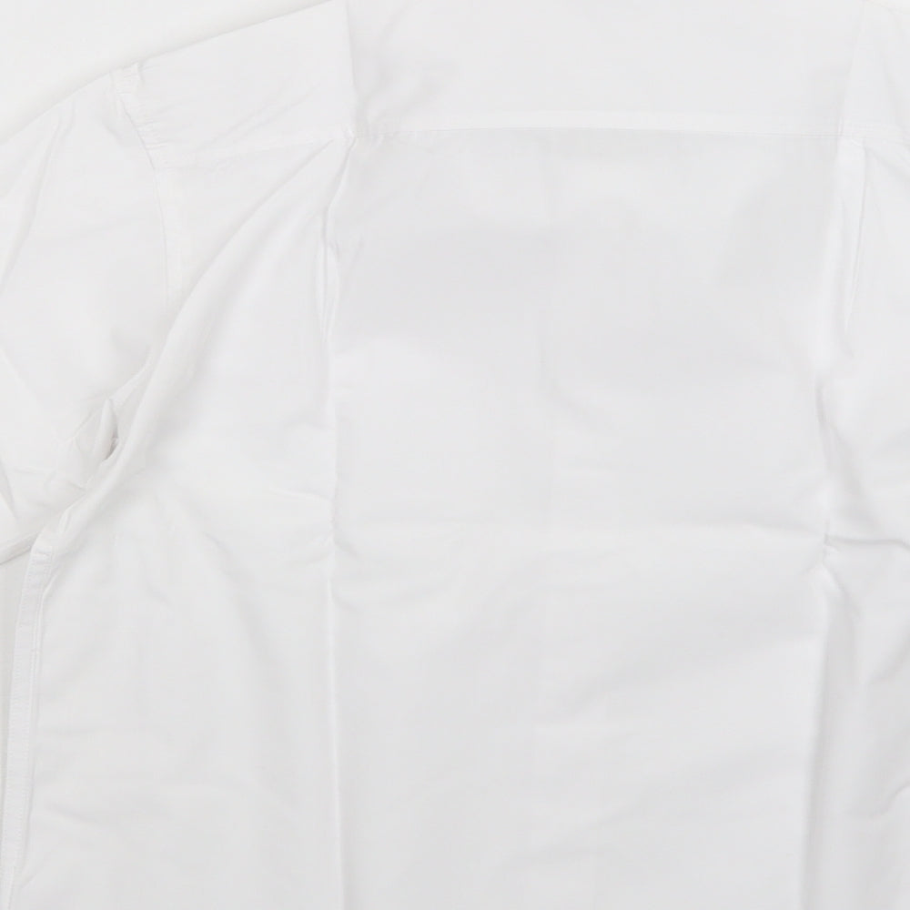 Matalan Boys White Polyester Basic Button-Up Size 12 Years Collared Button - School Wear