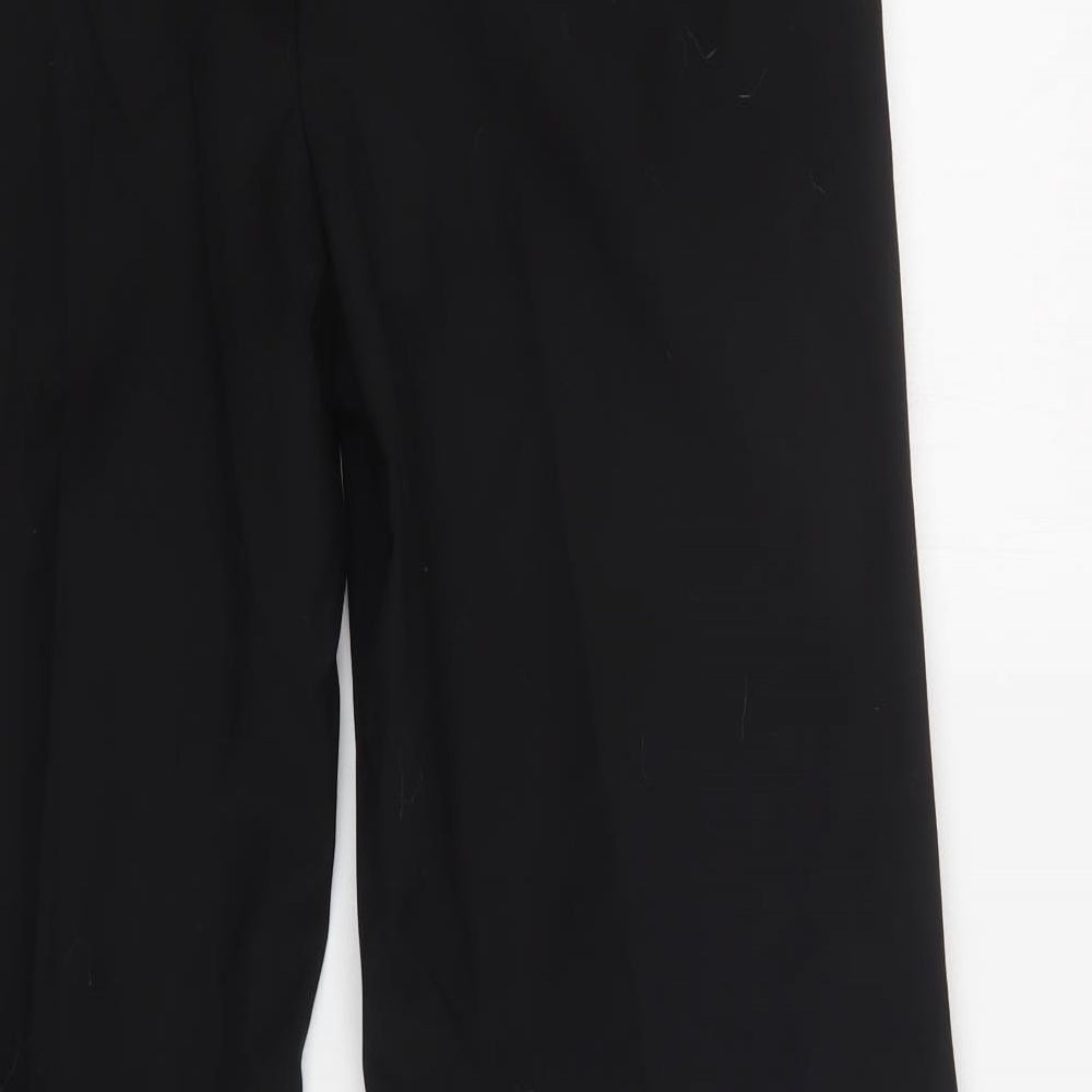 Matalan Mens Black Polyester Dress Pants Trousers Size 36 L31 in Regular Button