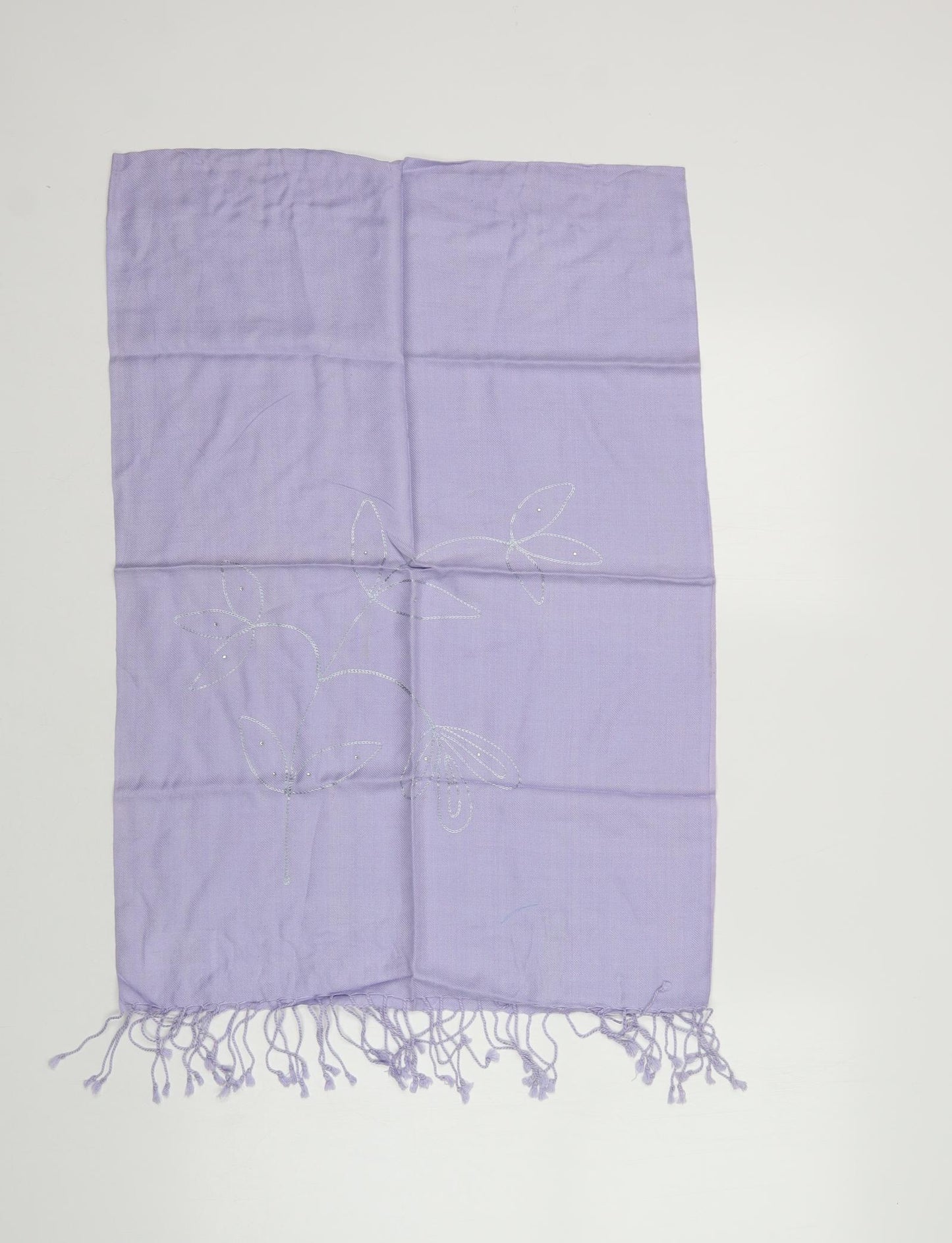 Preworn Womens Purple Viscose Scarf