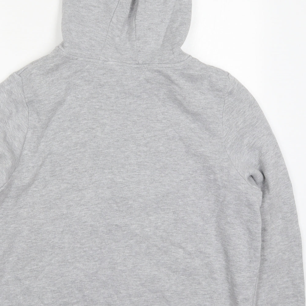 Primark Womens Grey Cotton Full Zip Hoodie Size 18 Zip