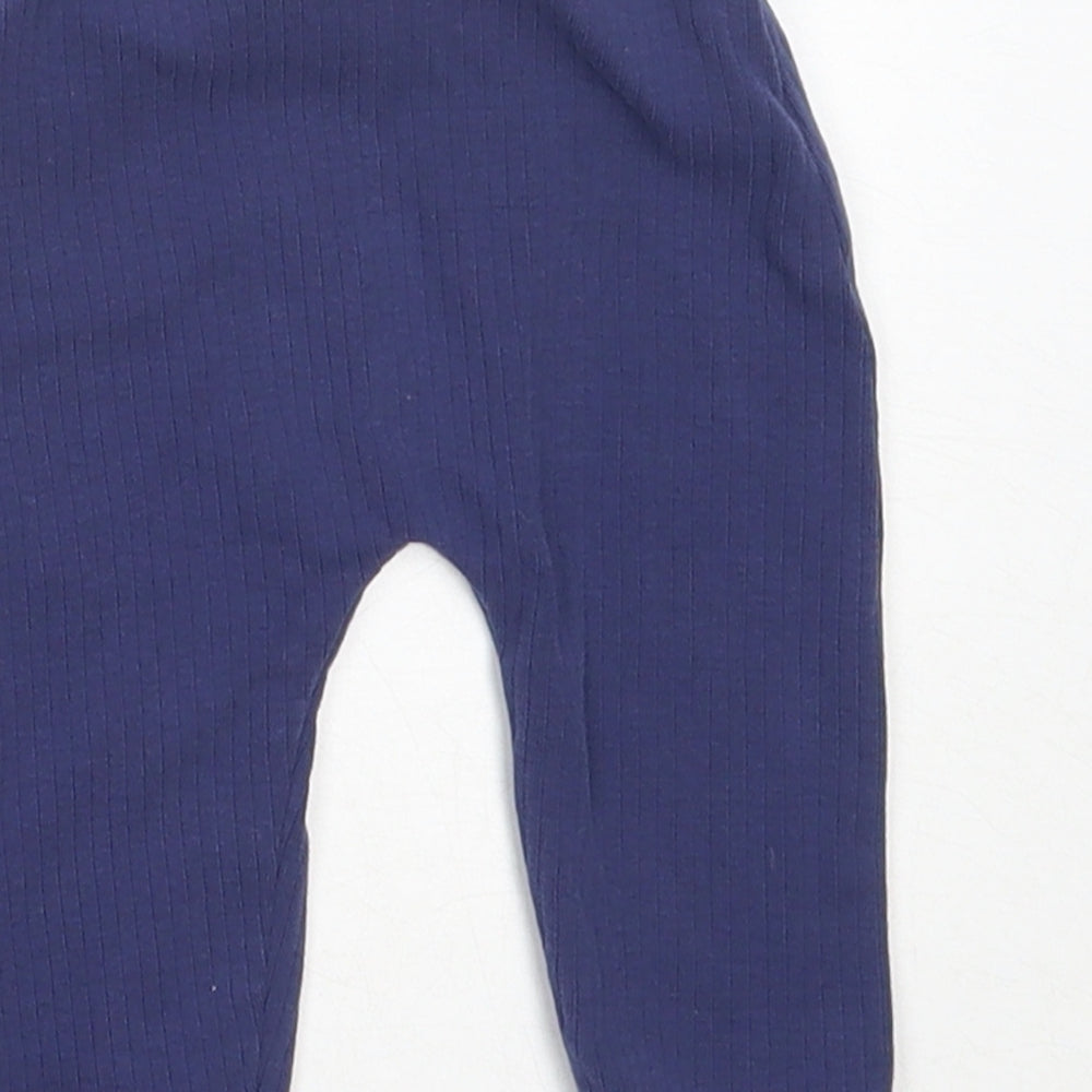George Girls Blue Cotton Capri Leggings Size 3-6 Months