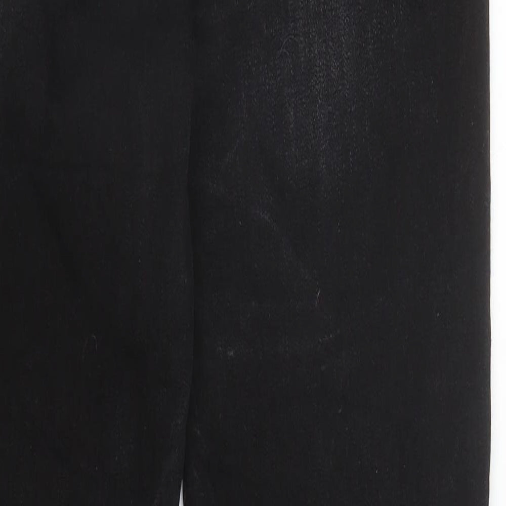 Primark Womens Black Cotton Skinny Jeans Size 10 L28 in Regular Zip