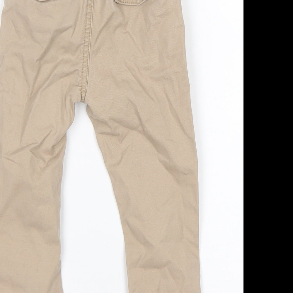 Matalan Boys Beige Cotton Capri Trousers Size 12-18 Months