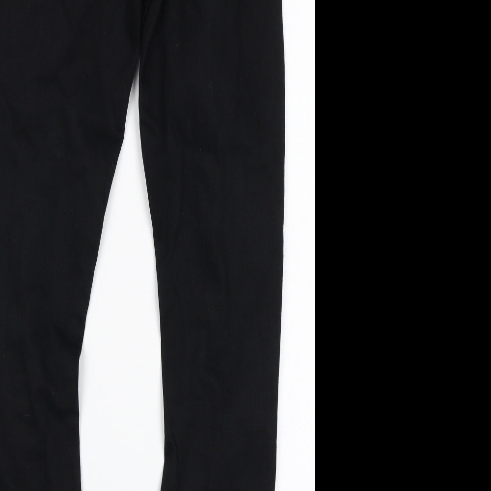 PRETTYLITTLETHING Womens Black Cotton Skinny Jeans Size 8 L29 in Regular