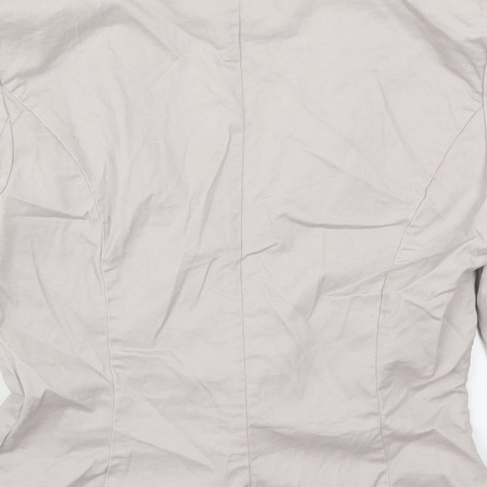 Waehouse Womens Grey Jacket Size 8 Button