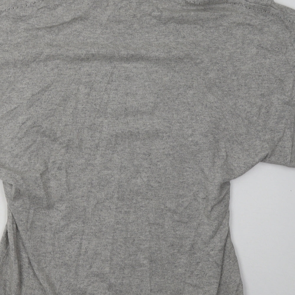 Marks and Spencer Womens Grey Viscose Pullover Sweatshirt Size 8 Pullover