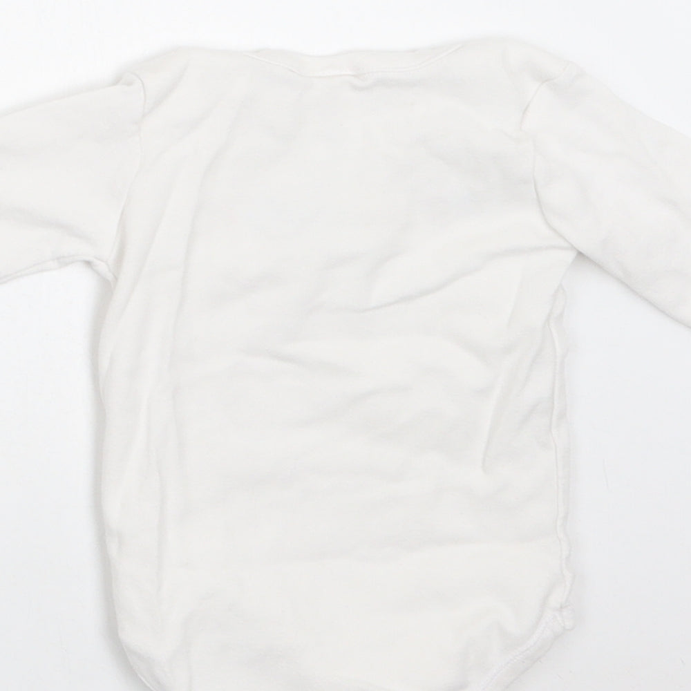 Gymboree Baby White Cotton Romper One-Piece Size 6-9 Months Snap - I Love Grandpa