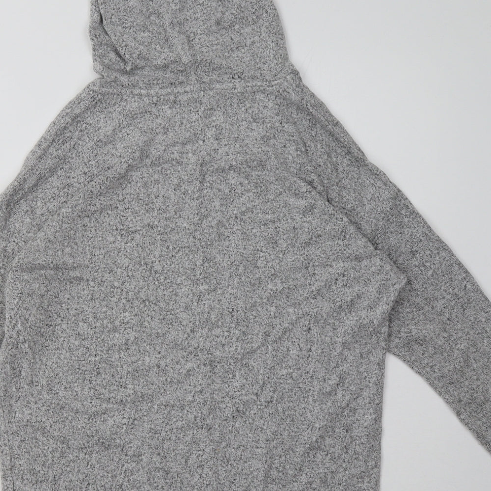 sainsburys Womens Grey Polyester Pullover Hoodie Size 10 Pullover
