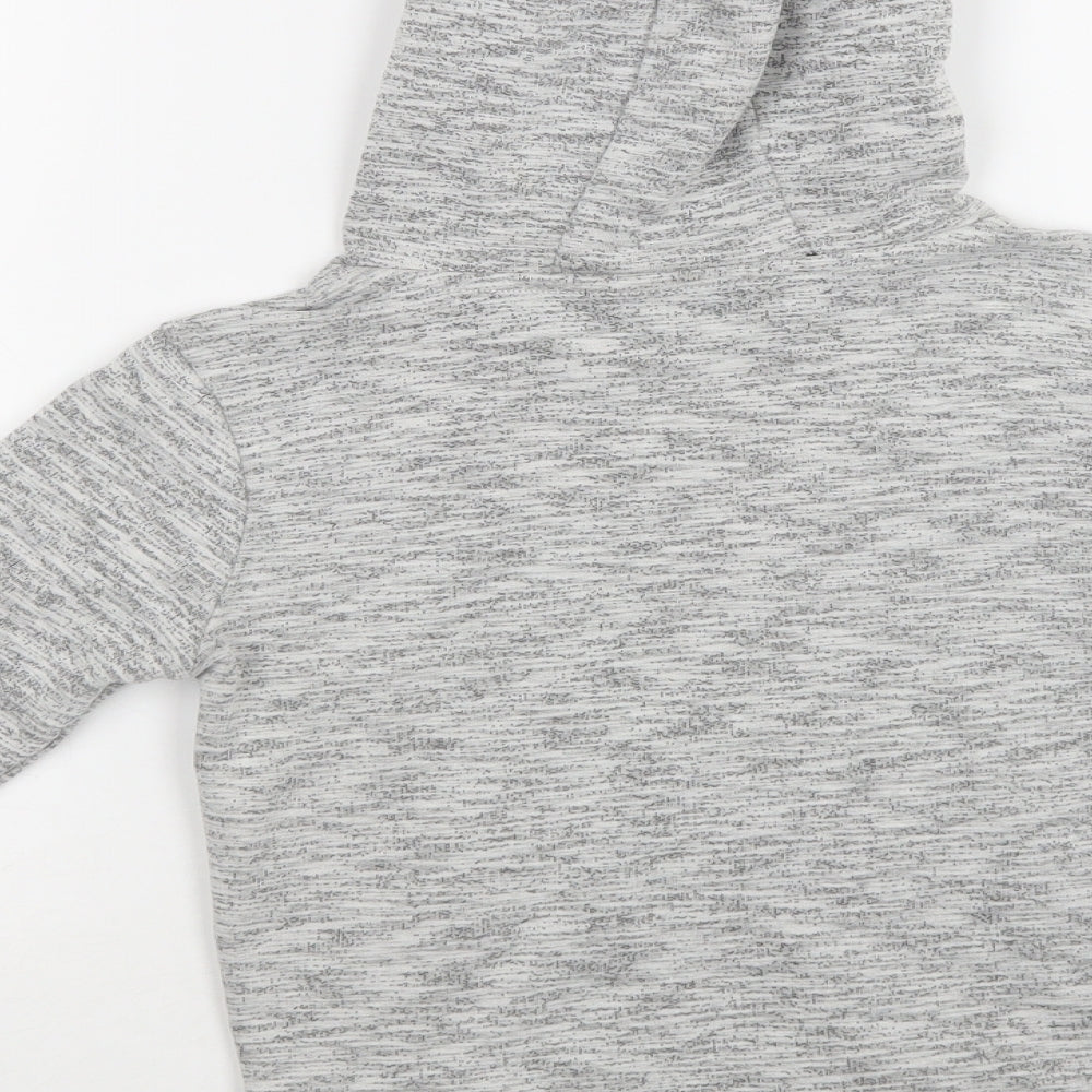 George Boys Grey Cotton Pullover Hoodie Size 6-7 Years