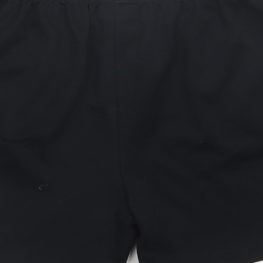 NEXT Boys Black Polyester Sweat Shorts Size 6 Years Regular Drawstring - School Wear