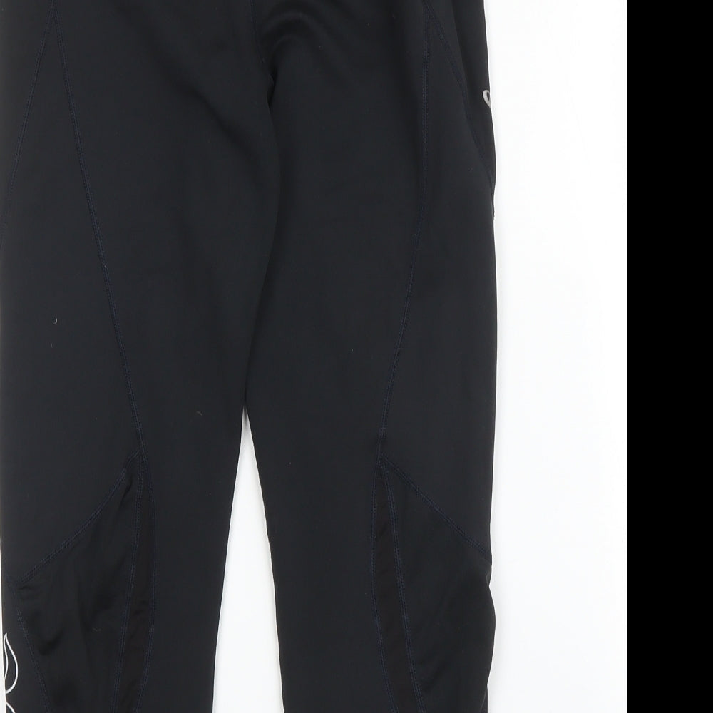 Odlo Womens Black Polyester Capri Leggings Size M