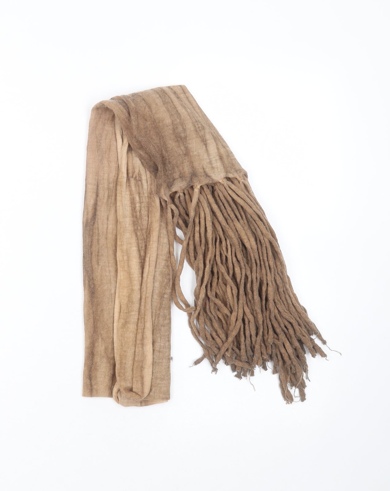 Preworn Womens Brown Polyester Scarf