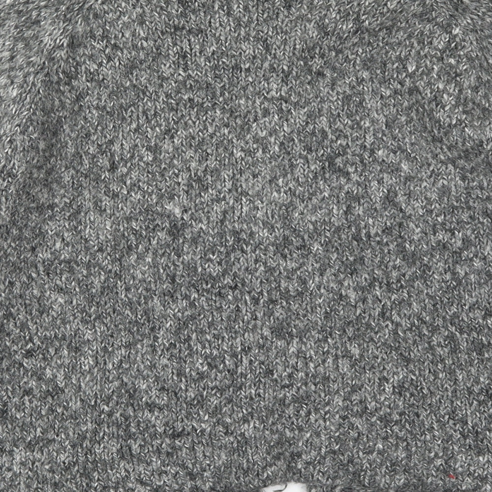 New Look Womens Grey Collared Cotton Cardigan Jumper Size 14