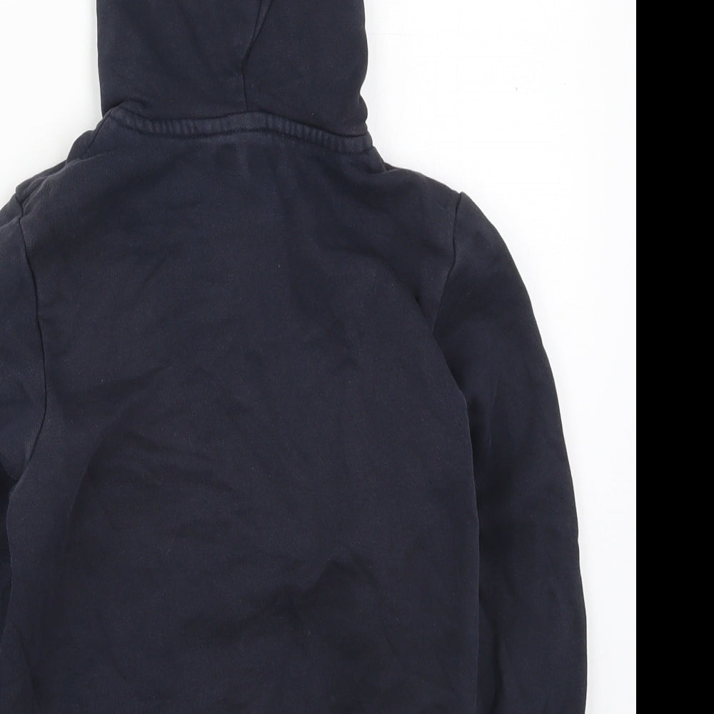 TU Boys Blue Cotton Full Zip Hoodie Size 6 Years Zip