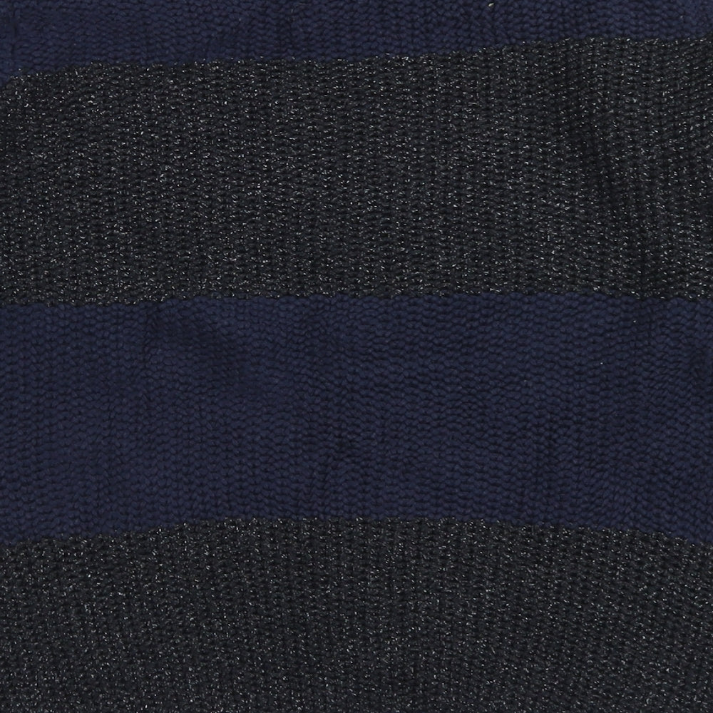M&S Woman Womens Blue Crew Neck Cotton Pullover Jumper Size 8