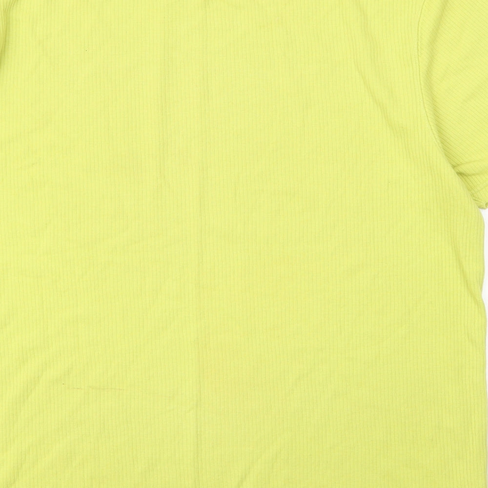 Zantos Mens Green Cotton T-Shirt Size XL Round Neck