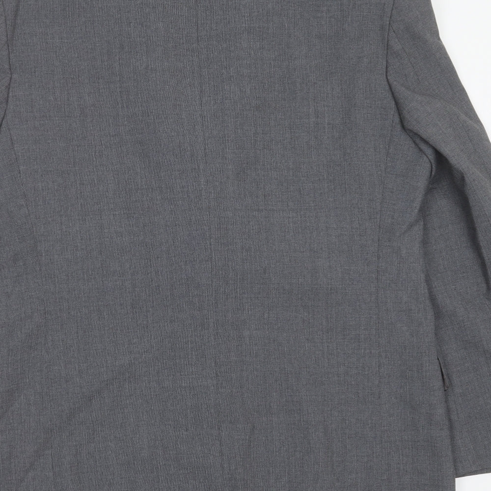 Marks and Spencer Mens Grey Polyester Jacket Suit Jacket Size 40