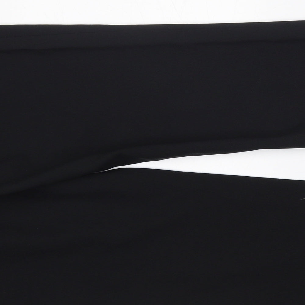 Dorothy Perkins Womens Black Polyester Trousers Size 10 L30 in Regular Zip - work formal office