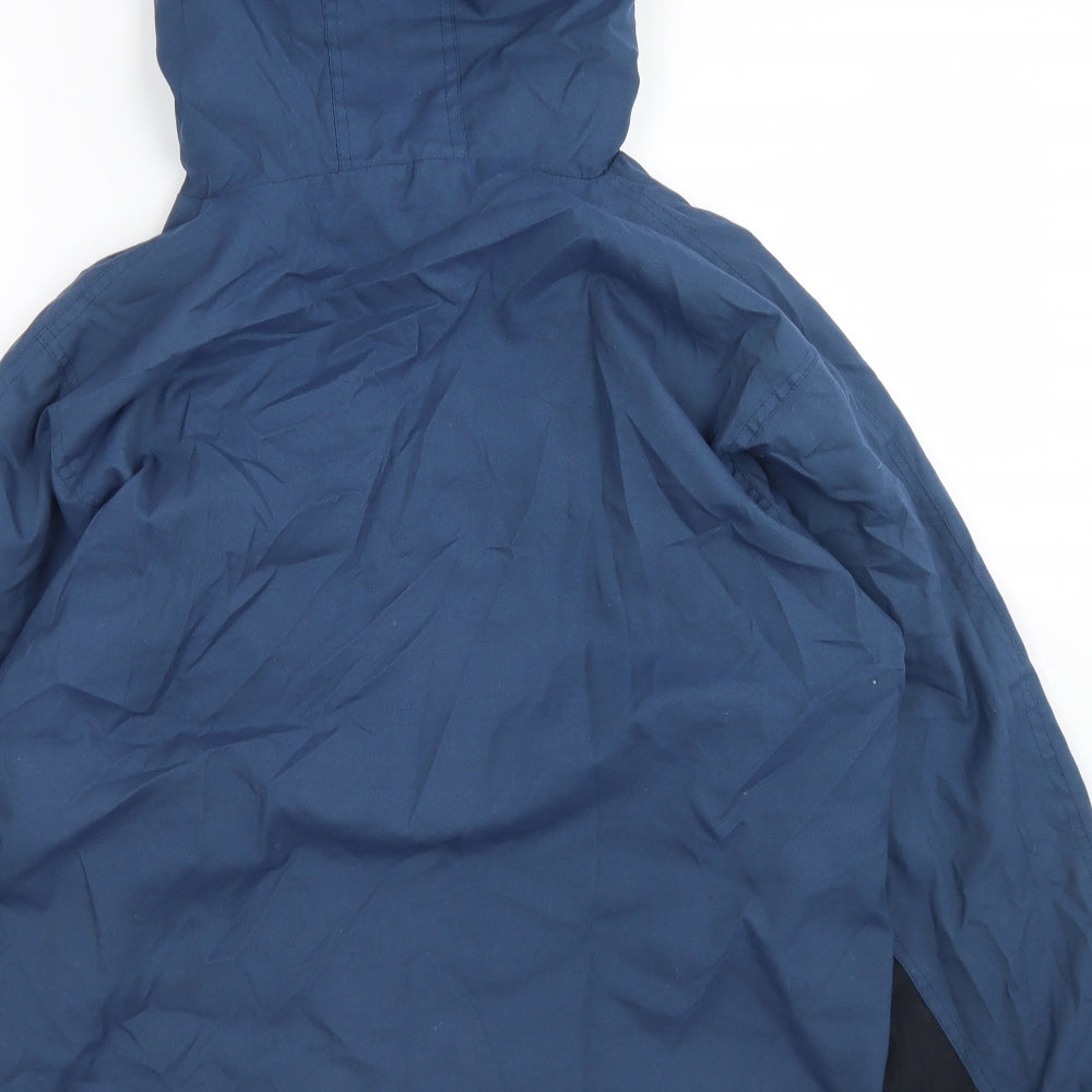 WS Sport Girls Blue Anorak Jacket Size 11-12 Years Zip