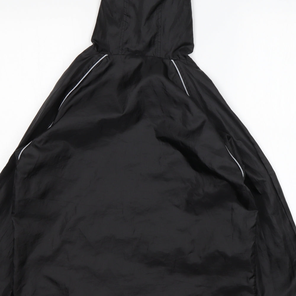 FlipBack Boys Black Windbreaker Jacket Size 11-12 Years