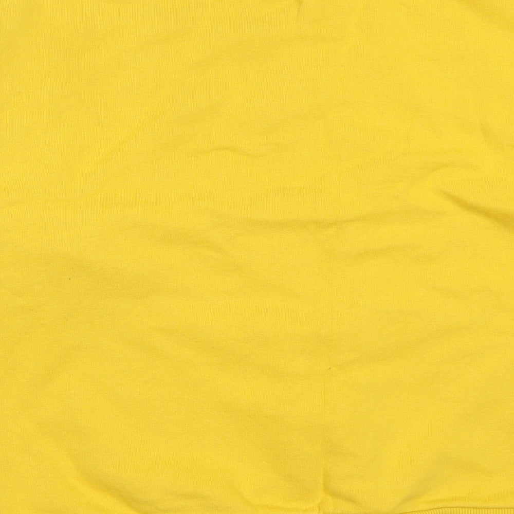 ASOS Mens Yellow Cotton Pullover Sweatshirt Size XS