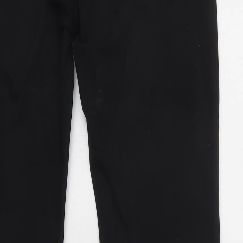 Windsor Mens Black Cotton Straight Jeans Size 28 L33 in Regular Button