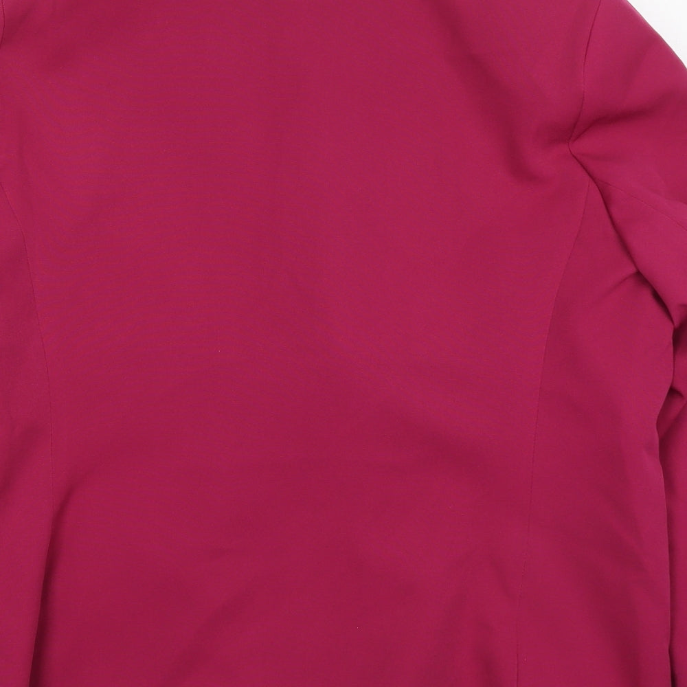 TU Womens Pink Polyester Jacket Suit Jacket Size 14
