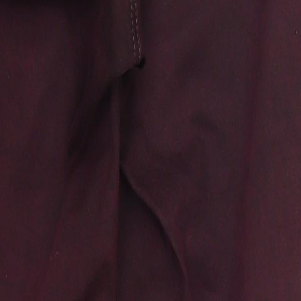 Topshop Womens Purple Cotton Skinny Jeans Size 28 in L27 in Regular Button