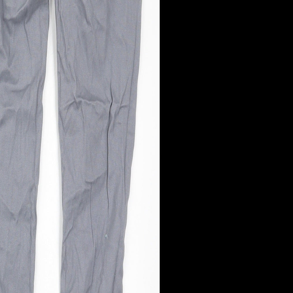 Denim Co Girls Grey Cotton Skinny Jeans Size 12-13 Years Regular Button
