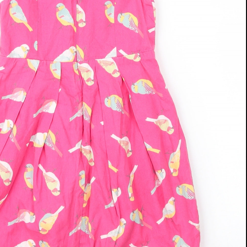 Emma Bunton Girls Pink Cotton A-Line Size 3 Years Round Neck Zip