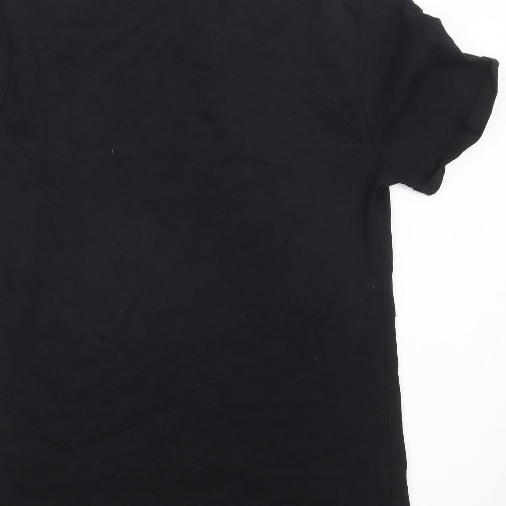 NEXT Womens Black Cotton Top Lounge Set Size S