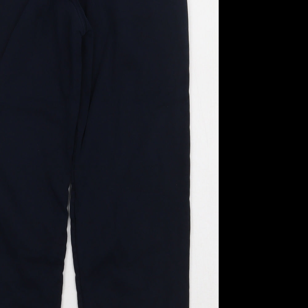 Marks and Spencer Boys Blue Coir Jogger Trousers Size 9 Months Regular Tie
