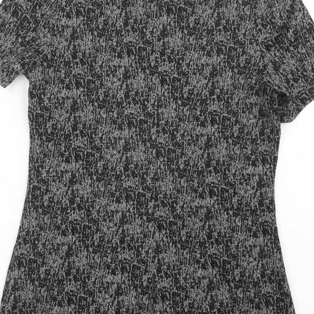 Papaya Womens Grey Polyacrylate Fibre Mini Size 12 Round Neck