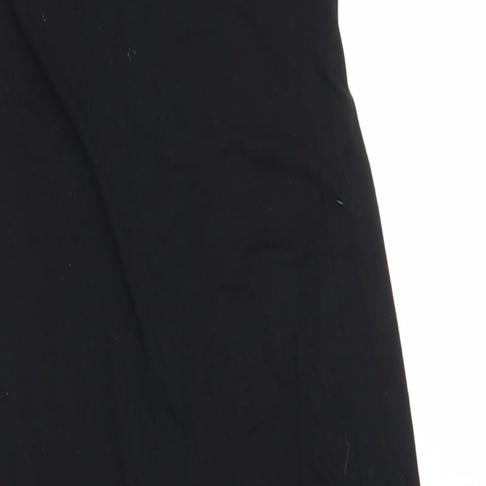 Boohoo Womens Black Polyester Bodycon Size 10 Round Neck