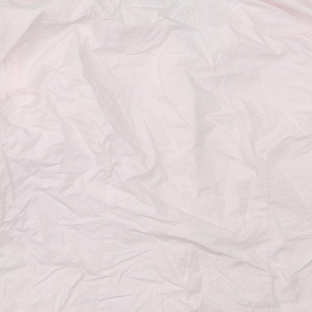 Dorothy Perkins Womens Pink Cotton Basic Button-Up Size 16 Collared