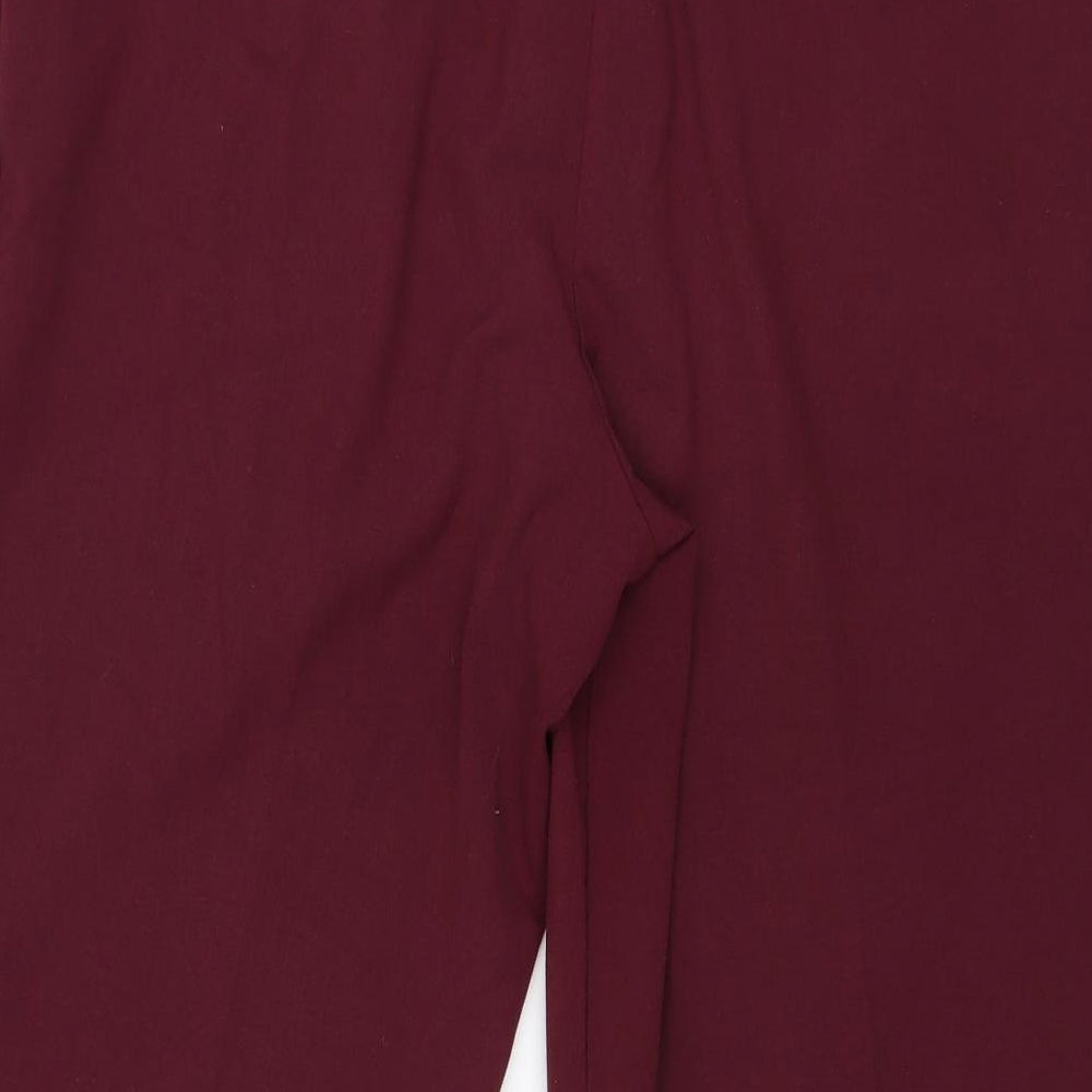 Special Collection Womens Purple Polyester Trousers Size 18 L24 in Regular Zip