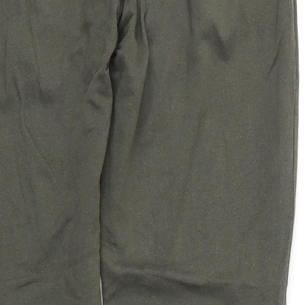 Select Womens Green Cotton Sweatpants Trousers Size 12 L26 in Regular
