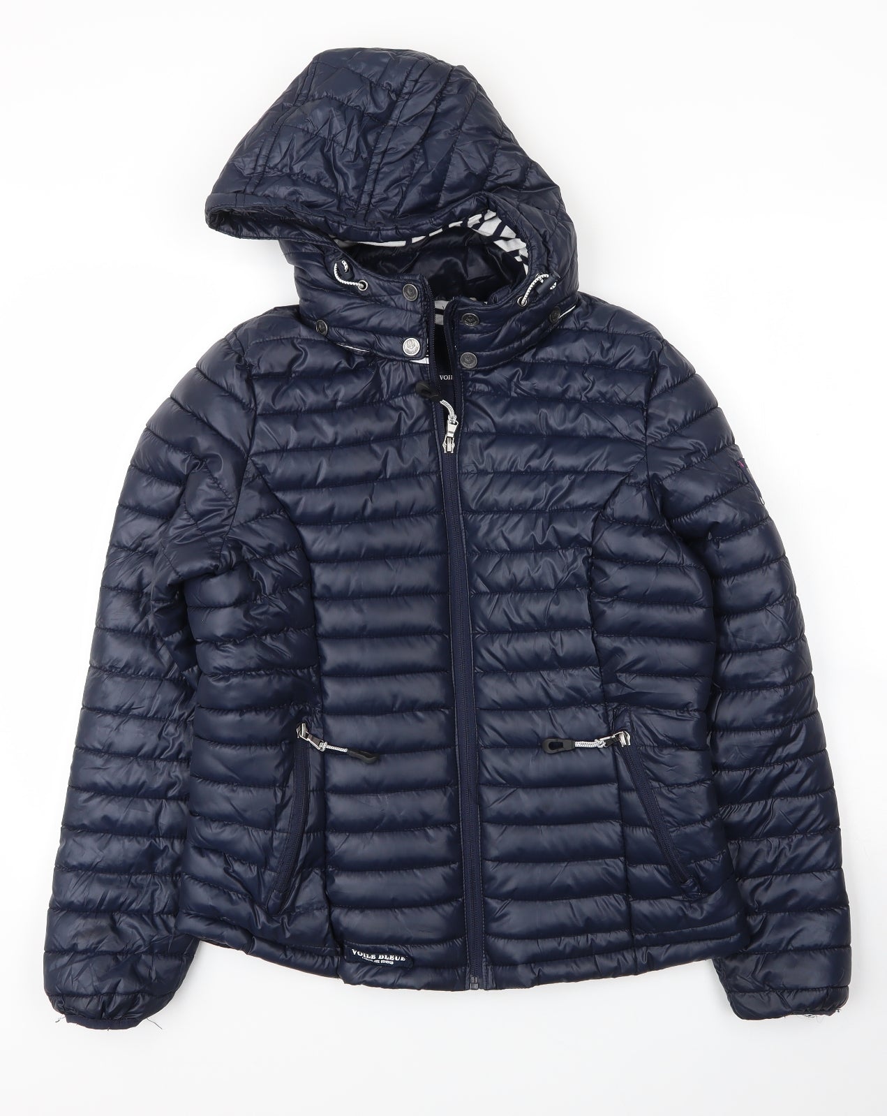 Voile Bleue Womens Blue Puffer Jacket Coat Size M Zip – Preworn