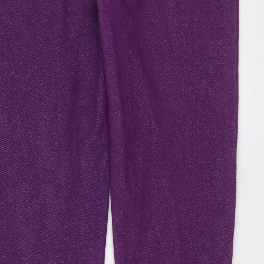 Miss 21 Womens Purple Cotton Jegging Leggings Size 12 L31 in