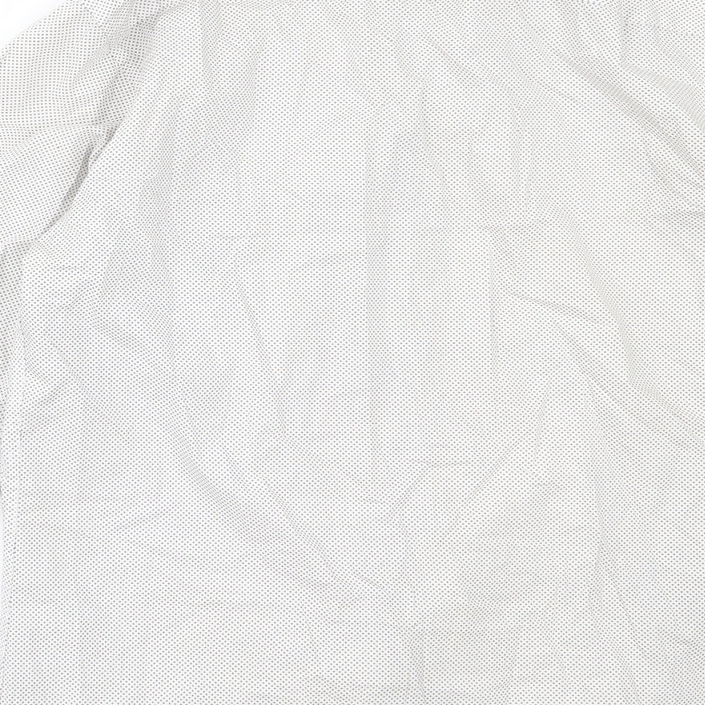 Cedar Wood State Mens Ivory Cotton Button-Up Size 16 Collared