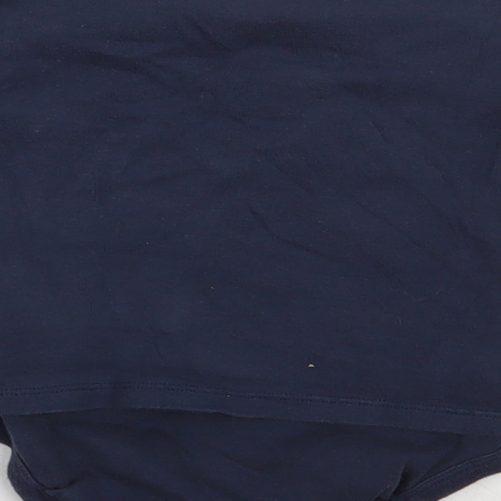 Lupilu Baby Blue Geometric Cotton Babygrow One-Piece Size 6-9 Months Buckle